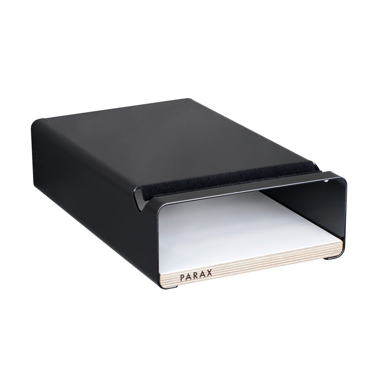 Fahrrad Wandhalterung S-RACK in schwarz mit weißem Einlegebrett