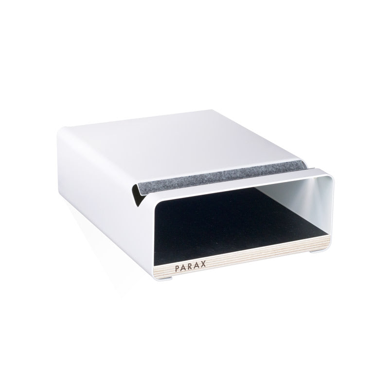 Fahrrad Wandhalterung S-RACK in weiß mit schwarzem Einlegebrett